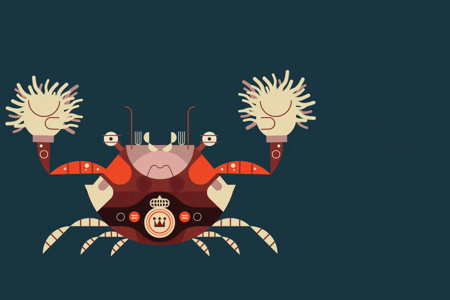 Boxer crab animation