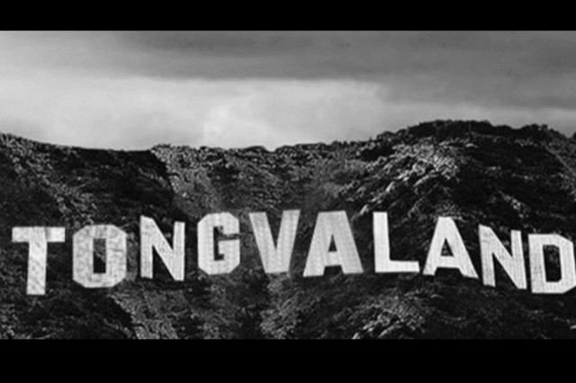 Tongvaland written on hillside 