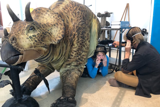 Dakota Triceratops restoration sound check