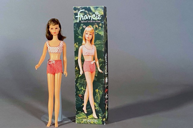 Barbie doll and box