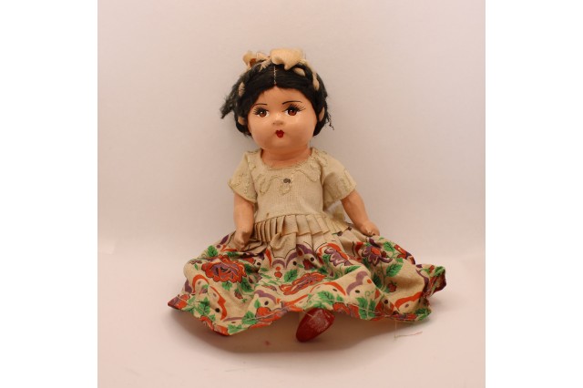 One of Ofelia&#039;s oldest dolls, brought from Mexico by her mother 