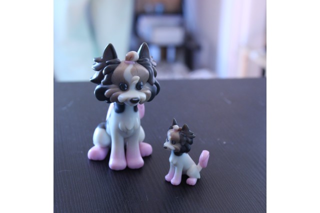 small Resin figure of dog 