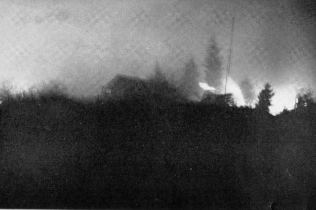 Fire north of Montrose-La Crescenta, November, 1933.