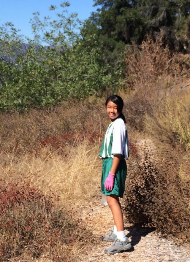 Rachel Ann exploring the Rosemont Preserve. 