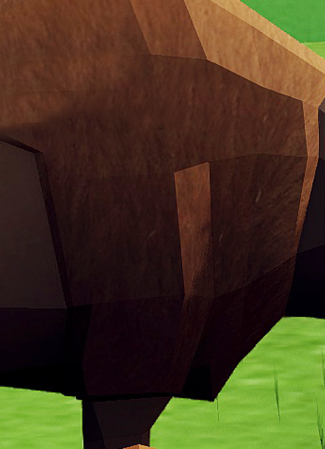 Low Poly Bison Enviro