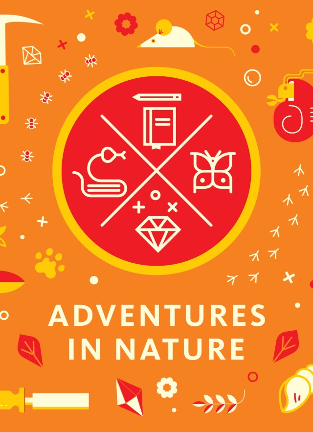 orange red and yellow colored icons (skulls, bugs, microscope, etc)