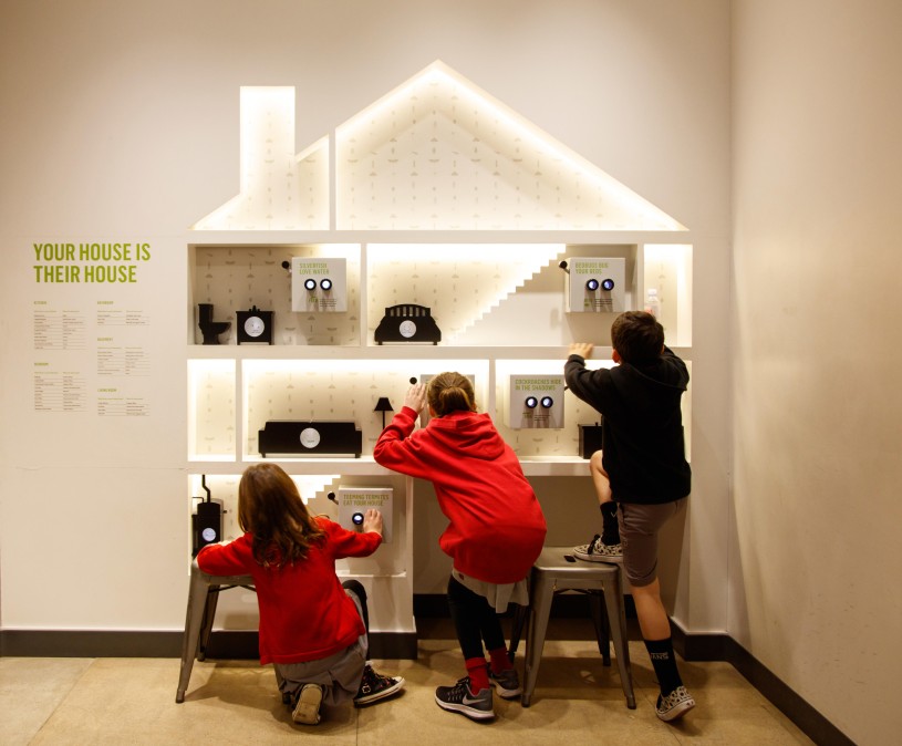 school group kids in nature lab field trip